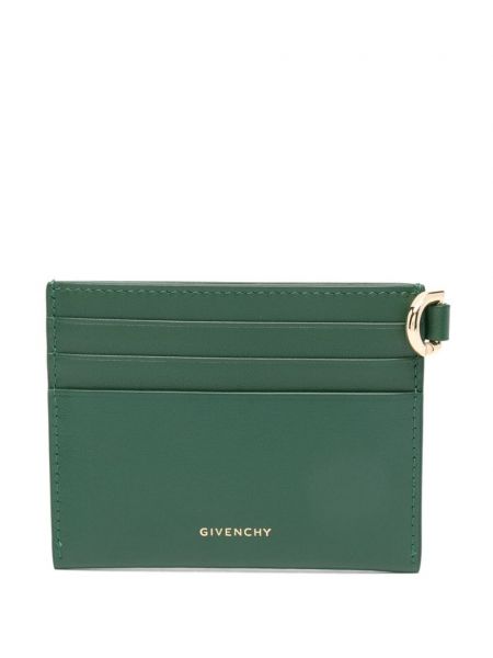 Kožená peněženka Givenchy zelená