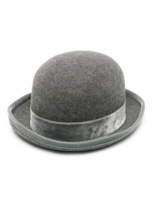 Plstěný čepice Emporio Armani šedý