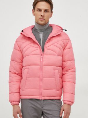 Oversized téli kabát United Colors Of Benetton rózsaszín