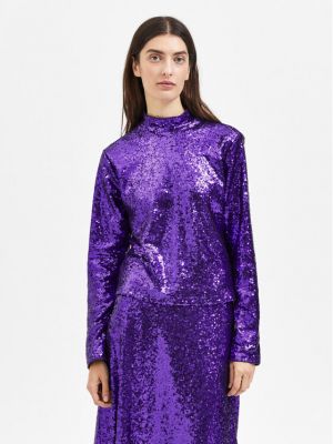 Bluza Selected Femme vijolična