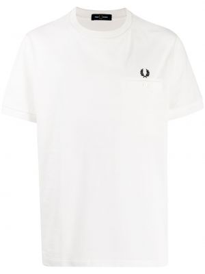 Brodert poloskjorte Fred Perry hvit