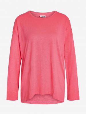 Oversized μακρυμάνικη μπλούζα Noisy May ροζ