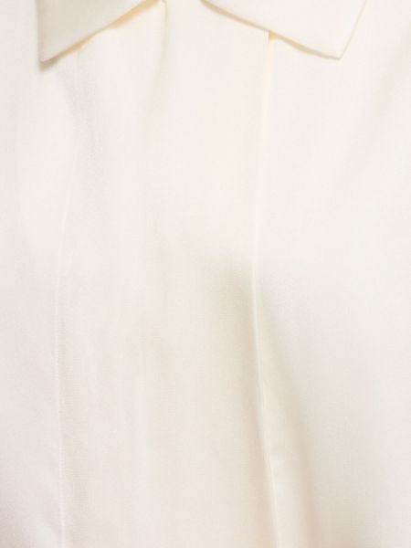 Μεταξωτό πουκάμισο Anine Bing λευκό