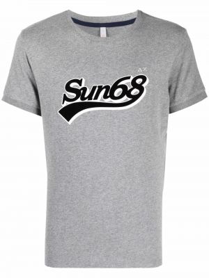 Camiseta con estampado Sun 68 gris