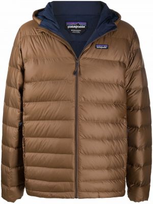 Hette zip lang jakke Patagonia brun