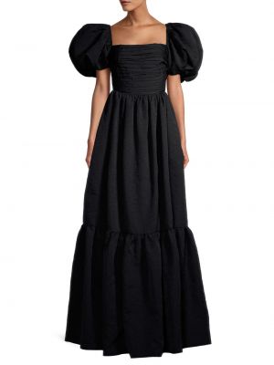 Длинное платье с пышными рукавами Sau Lee черное