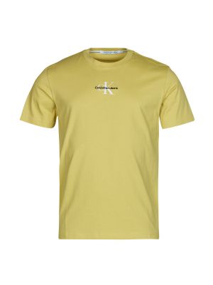 Tričko s krátkými rukávy Calvin Klein Jeans žluté