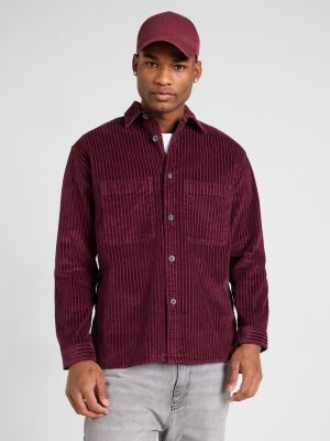 Camicia Selected Homme bordeaux