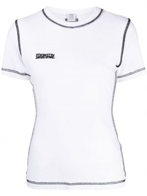 T-shirt aus baumwoll Vetements weiß
