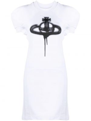 Памучна рокля с принт Vivienne Westwood