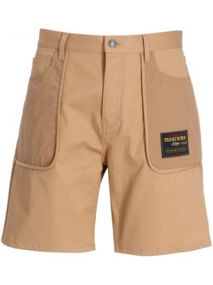 Cargo shorts aus baumwoll Moschino beige