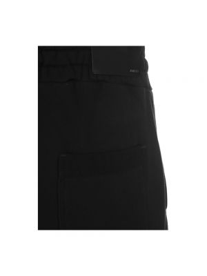 Pantalones de chándal de algodón con apliques Amiri negro