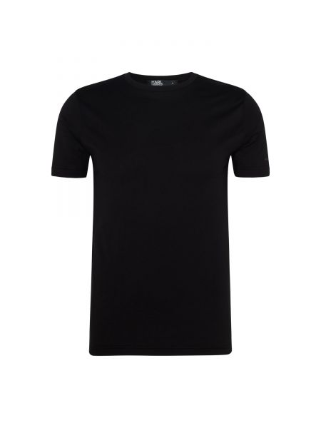 Slim fit priliehavé tričko Karl Lagerfeld čierna