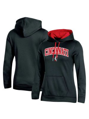 Женский пуловер с капюшоном Champion цвета Cincinnati Bearcats Arch Logo Champion черного