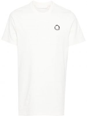 Bavlnené tričko Moncler biela