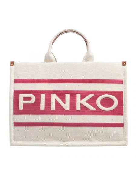Сумка шоппер Pinko бежевая