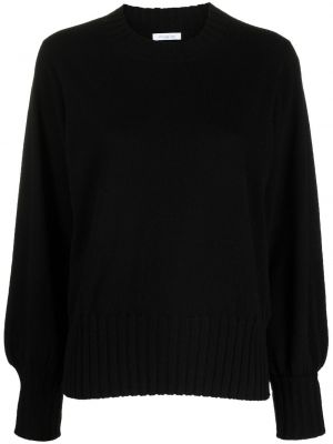 Кашмирен пуловер с кръгло деколте Malo черно