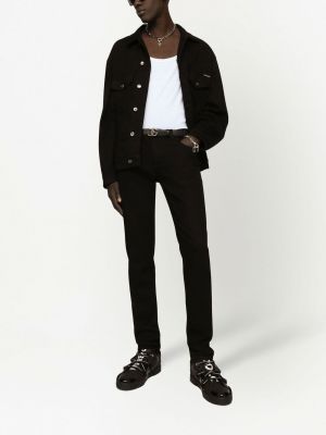 Kurtka jeansowa Dolce And Gabbana czarna