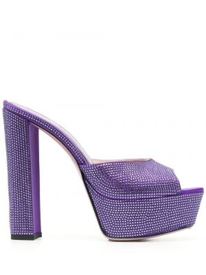 Papuci tip mules cu platformă Gedebe violet