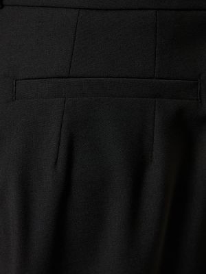 Plisované viskózové kalhoty The Frankie Shop černé