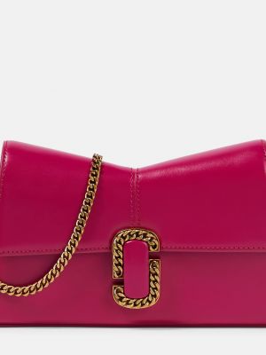 Кожаный кошелек Marc Jacobs розовый