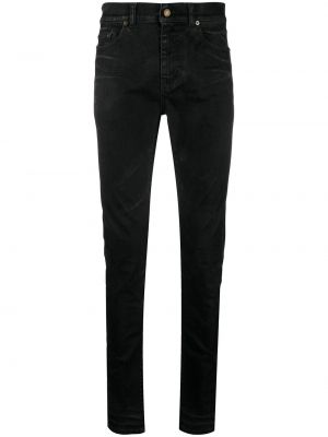 Jeans skinny vernis Saint Laurent noir
