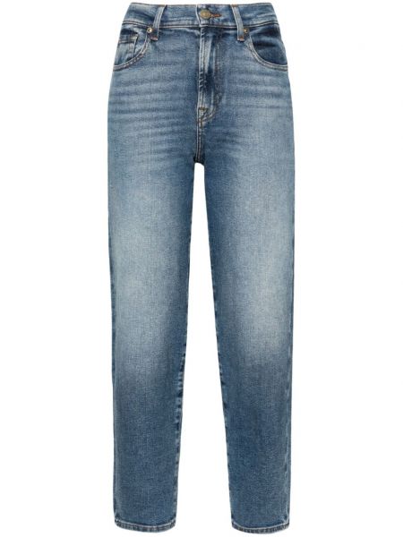 Højtaljet jeans 7/8 7 For All Mankind blå