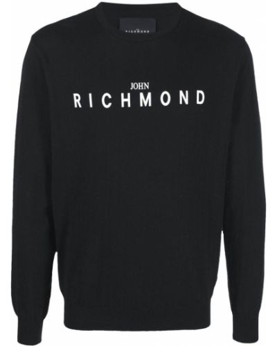 Jersey con estampado de tela jersey John Richmond negro