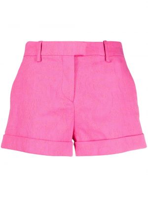 Shorts di jeans con stampa paisley Etro rosa