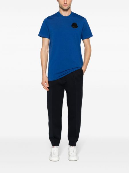 T-shirt aus baumwoll Moncler blau