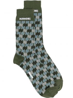 Sockor Missoni grön