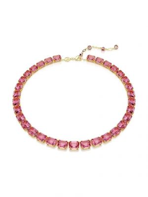 Růžový náhrdelník Swarovski