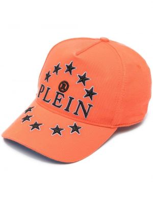 Със звездички шапка Philipp Plein оранжево