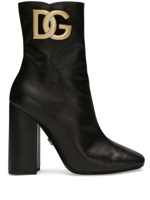 Kožené kotníkové boty Dolce & Gabbana