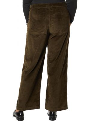 Вельветовые широкие брюки Madewell зеленые