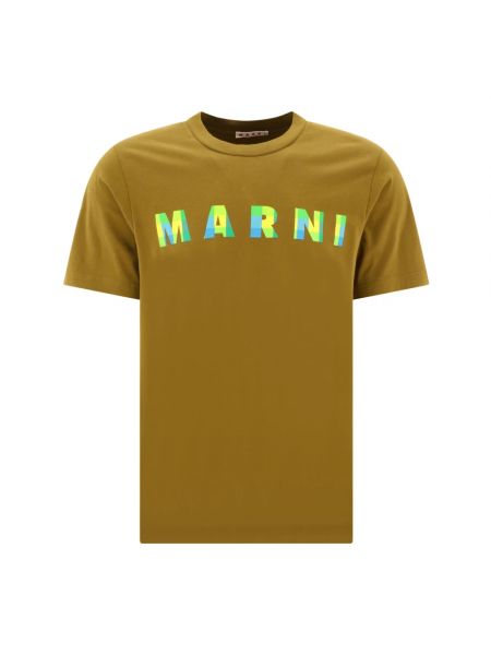 T-shirt aus baumwoll Marni grün