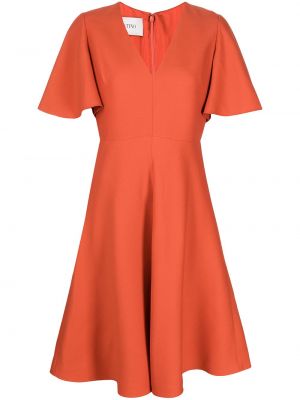 Šaty Valentino Pre-owned, oranžová