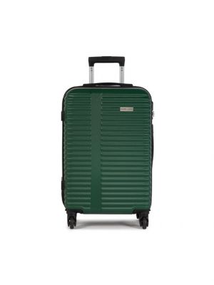 Mała Twarda Walizka T5521-3 Zielony Semi Line