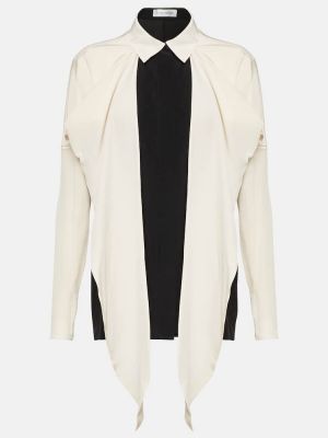 Копринена блуза с панделка Victoria Beckham