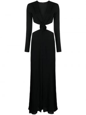 Коктейлна рокля с v-образно деколте Blumarine черно