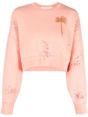 Langes sweatshirt mit print Palm Angels orange