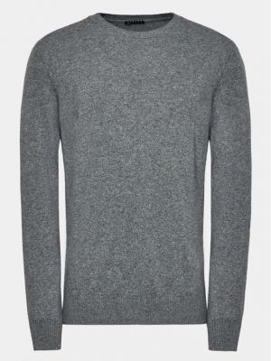 Пуловер slim Sisley сиво