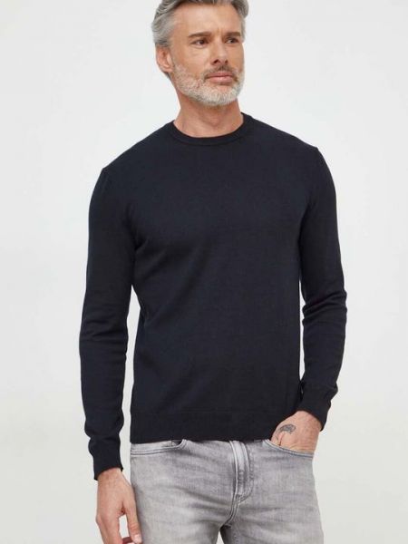 Хлопковый свитер United Colors Of Benetton черный