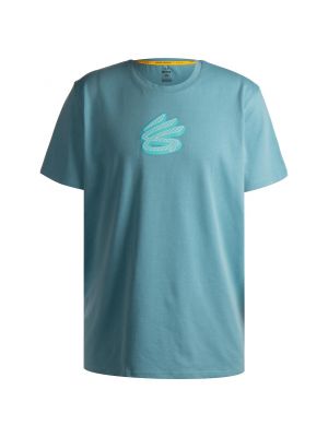 T-shirt sportive in maglia Under Armour blu