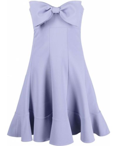 Вечерна рокля с панделка Elisabetta Franchi виолетово