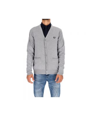 Cardigan Fred Perry gris