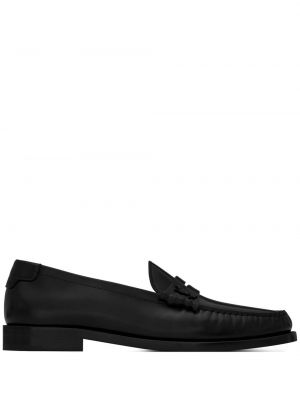 Skinn loafers Saint Laurent svart