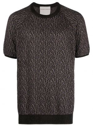 Brązowy sweter żakardowy Stephan Schneider