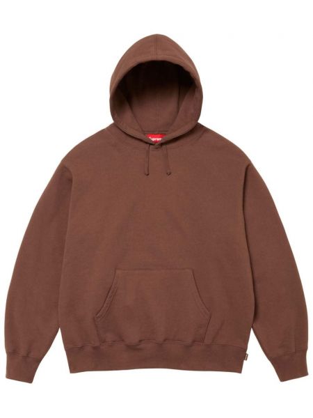 Sweatshirt i satin med applikation Supreme brun