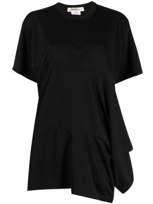 Asymmetrische einfarbige t-shirt Comme Des Garçons schwarz